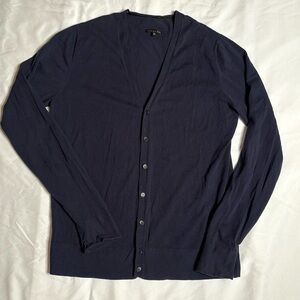 Patrizia Pepe Women’s Blue Cotton Cardigan Size M Pre-Loved